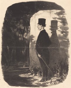 Det behöver inte sägas att jag måste korsa det här... träet... av Honoré Daumier