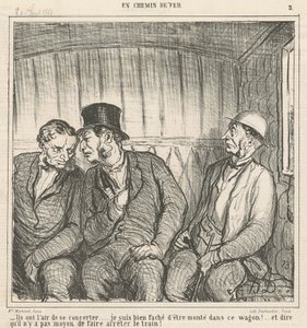 De verkar jobba tillsammans... av Honoré Daumier