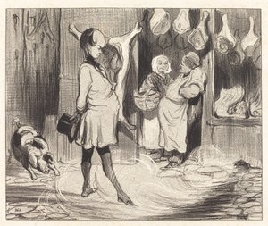 Reseintryck av en stor poet av Honoré Daumier