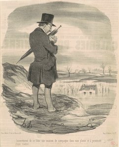 Nackdelen med att bygga ett hus på landet... av Honoré Daumier
