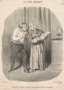 Nackdel med att gifta sig med en kvinna som har en talang för njutning av Honoré Daumier
