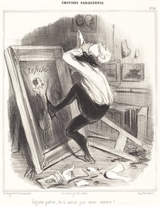otacksamt fädernesland, du får inte mitt arbete!... av Honoré Daumier