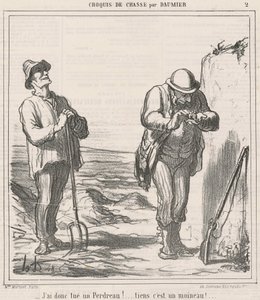 Så jag dödade en rapphöna! av Honoré Daumier