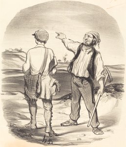 Jag såg en hare... för åtta dagar sedan! av Honoré Daumier