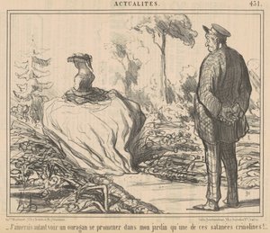 Jag skulle älska att se en orkan... av Honoré Daumier