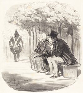 Jag är inte förvånad om kvinnor har... smak... av Honoré Daumier