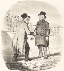 Jag arresterar dig, dåligt ämne... av Honoré Daumier