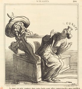 Gå tillbaka till din box... av Honoré Daumier
