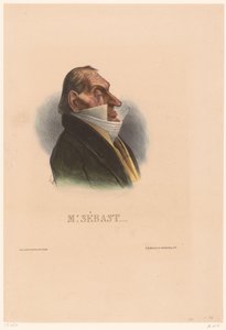 Karikatyr av Horace Sébastiani herr. Sebast (titel på objekt) av Honoré Daumier