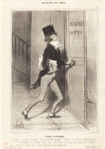 Affärsagent av Honoré Daumier