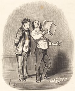 Nackdelen med att ha en musikälskande vän av Honoré Daumier