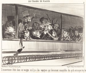 Nackdelen med att sitta i en vagn... av Honoré Daumier