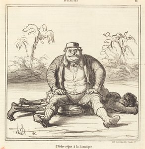 Orden regerar i Jamaica av Honoré Daumier