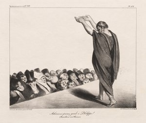 La Caricature, Pl. 454, atenare Se upp för Philip! av Honoré Daumier