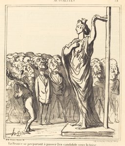 Frankrike förbereder sig för att passera... av Honoré Daumier