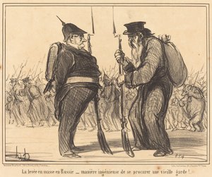 Massavgiften i Ryssland... av Honoré Daumier
