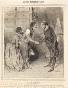 Valbesöket av Honoré Daumier