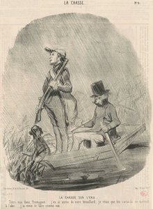 Jakt på vattnet av Honoré Daumier