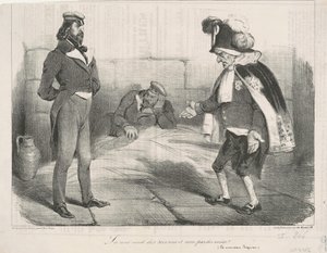 Domstolen ger tjänster och inte domar! av Honoré Daumier