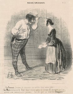 Fru. Jag upptäckte precis en veke... av Honoré Daumier