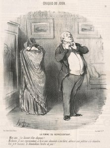 Representantens fru av Honoré Daumier