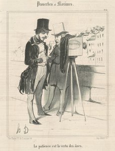 Tålamod är åsnornas dygd av Honoré Daumier