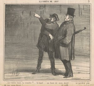Ser du kometen? ... av Honoré Daumier