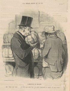 Melonälskaren av Honoré Daumier