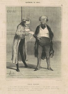 Den gamle handlaren av Honoré Daumier