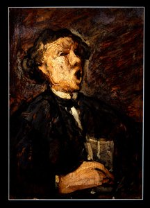 Le Bureur Chantant (panel) av Honoré Daumier