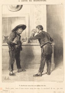 Charbonniern gillar att vara (är mästare)... av Honoré Daumier