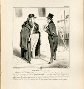 Le Charivari, satirisk i svartvitt av Honoré Daumier