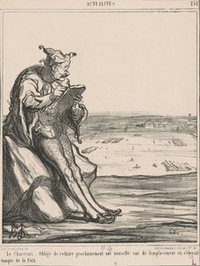 Le Charivari, tvungen att göra om...en ny vy av Honoré Daumier