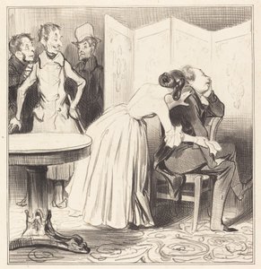Chevalier des Adrets är älskaren... av Honoré Daumier