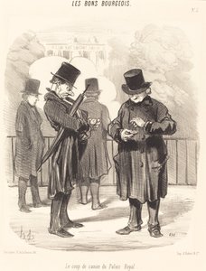 Kanonskottet från Palais-Royal av Honoré Daumier