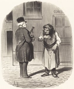 Nyårsdagen av Honoré Daumier