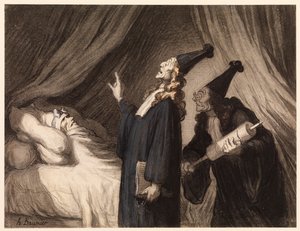 Inbillat sjuk av Honoré Daumier