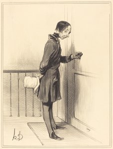 Tiggaren hemma av Honoré Daumier