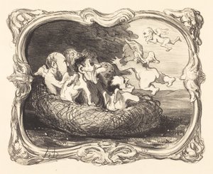 Det övergivna boet av Honoré Daumier