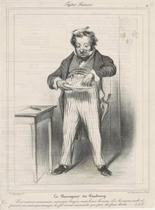 Perukmakaren av Faubourg av Honoré Daumier