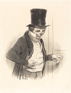 Portvakten på turné... av Honoré Daumier