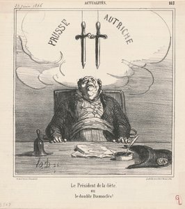 Dietens ordförande av Honoré Daumier