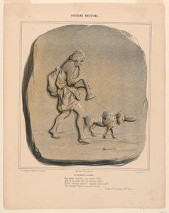 Odysseus återkomst, plåt 7 från den antika historien av Honoré Daumier