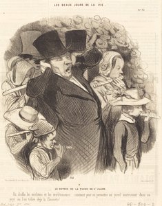 Saint-Cloud-mässan återvänder av Honoré Daumier