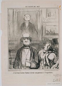 Salongen 1857- Kommentar, det är i denna källare som... av Honoré Daumier