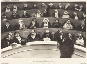 Den lagstiftande magen av Honoré Daumier