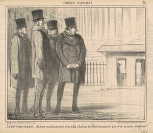 De goda tiderna har passerat... av Honoré Daumier