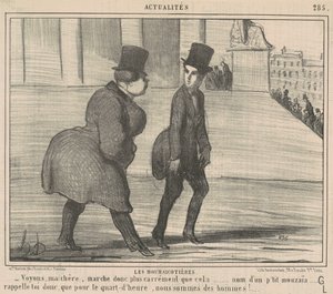 Aktiemäklarna... Låt oss se, min kära... av Honoré Daumier