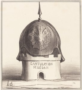 Kronan på hans byggnad av Honoré Daumier