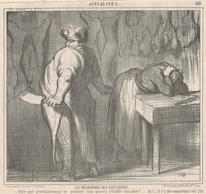 Slaktarnas förtvivlan av Honoré Daumier